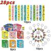 Cartoon Spongebobed Birthday Party Favors Bracelets Keychains Carnival Prizes Pinata Goody Bag Fillers Party Gift Birthday Decor