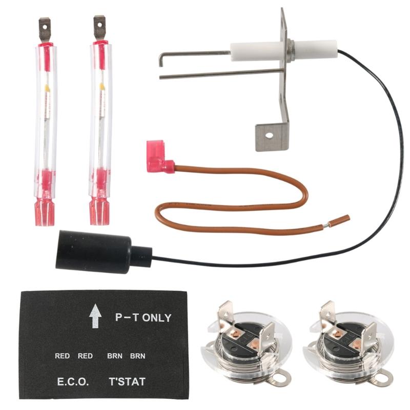Thermal Circuit Breaker Kit with Ignitor Electrode Overheat Overcurrent Protection Quick Fixing for Water Heater 1