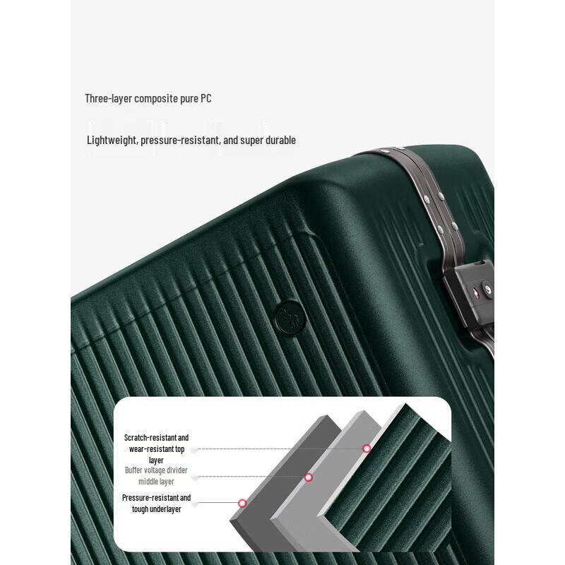 OIWAS Aluminum Frame Hardshell Spinner Luggage