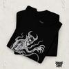 Demon Gothic Tee, Infernal Rebirth, Alternative Creepy Horror Shirt Spooky Devil T-Shirt Occult Graphic Apparel Cursed Lines Tee