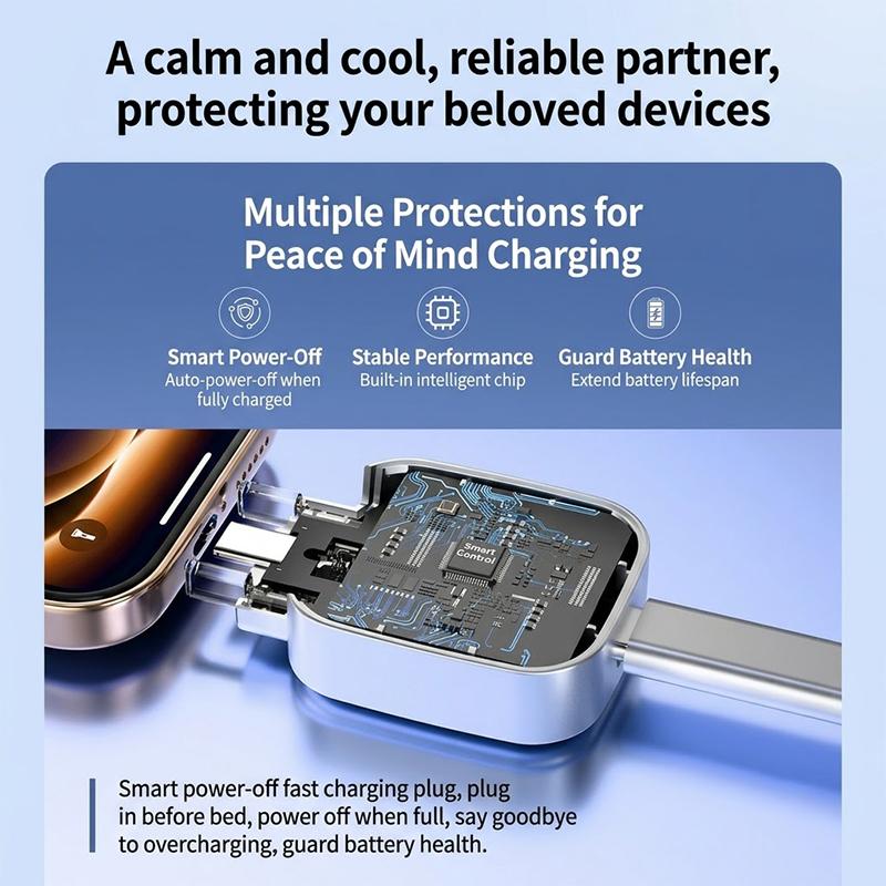 140W High Power Fast Charger Intelligent Battery Protection Auto Disconnect for Gaming Phone Laptop Tablet Office Use
