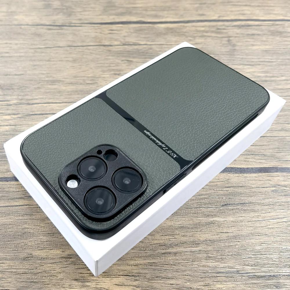 

Роскошный чехол из искусственной кожи для Magsafe, магнитный чехол с беспроводной зарядкой для iPhone 15, 14, 13, 12, 11 Pro Max 15Pro 14Pro 13Pro, чехол для iPhone15 For iPhone 13