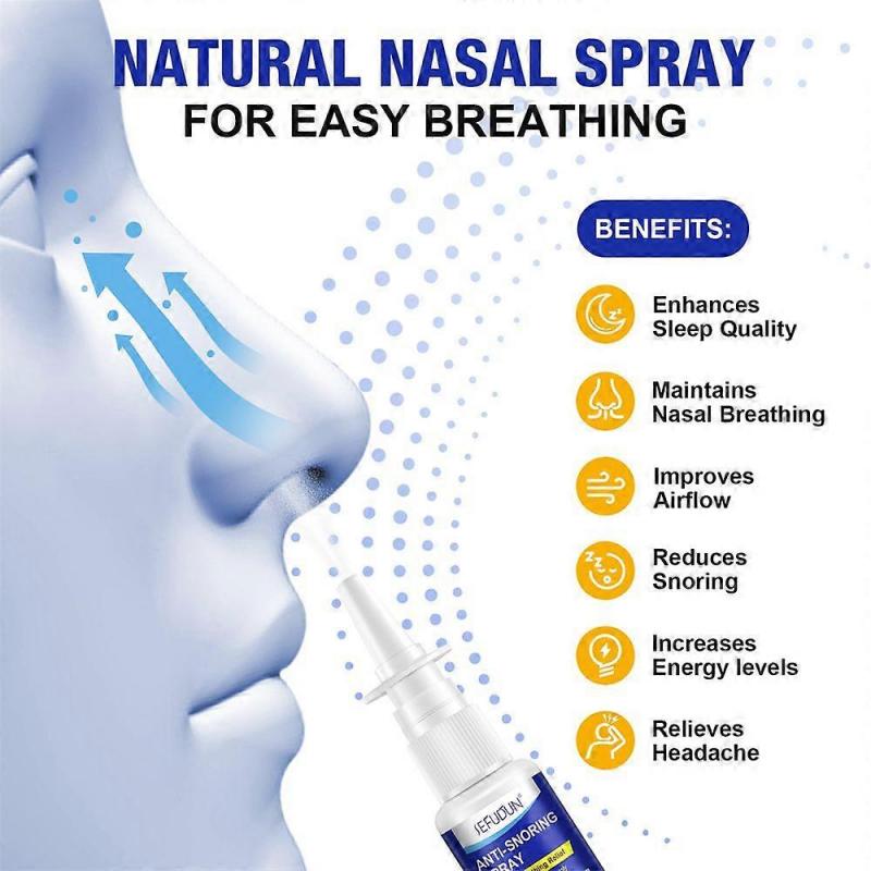 Anti-Snoring Nasal Spray, Natural Solution for Snore Relief, Fast Snore Stopper 2025
