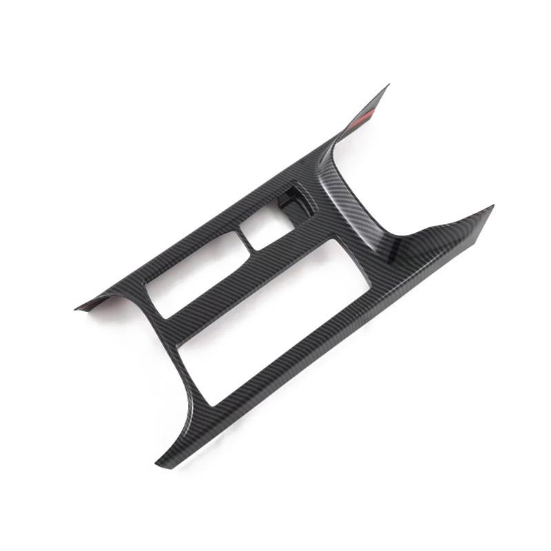 LHD For Ford Focus 2024 ABS CarbonFiber Center Console gear shift panle Water Cup Holder Cover Sticker Accessories