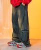 XTONZ Xp235 Irregular Wash Under Cargo Denim Pants (Dark Indigo)
