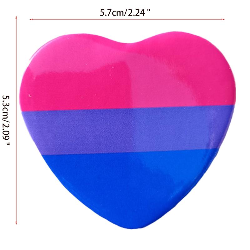 Tinplate Couples Lapel Pin Colorful Heart Shaped Punk Romantic Goth Halloween Enamel Badges Brooches Pins for Backpacks