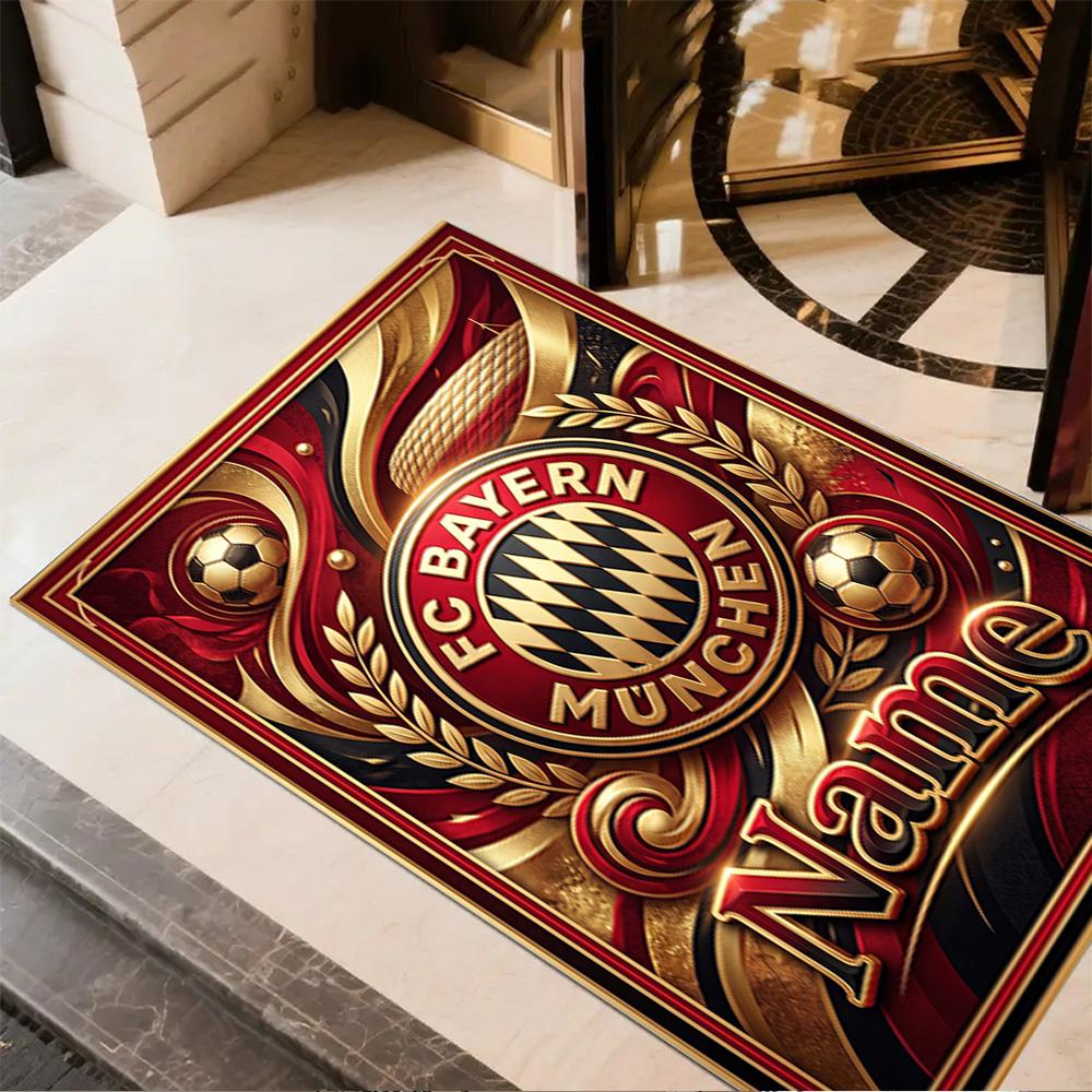 Fc Bayern Munich Glory Carpet Perfect for Entryway Hallway Game Room Foyer Anti-slip Rug Anime Office Decor Best for Christmas