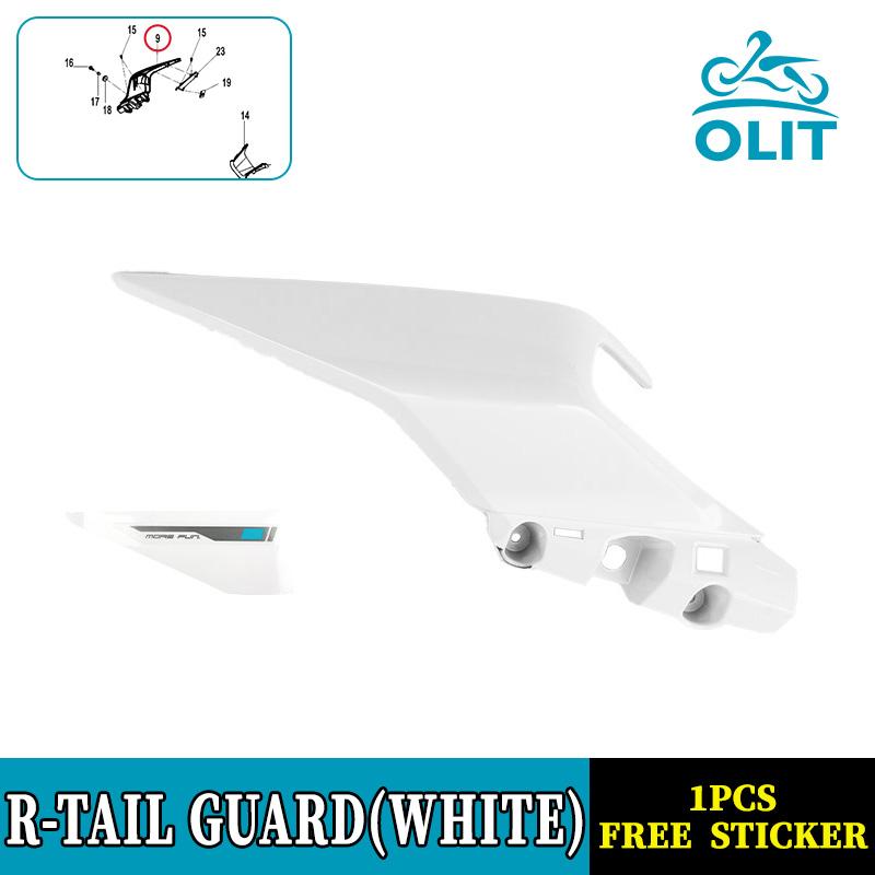 For CFMOTO 250SR-FUN Tail Guard Rear Tail Cover CF250 SR250 250SR CF250-6 Rear Guard Trim plate Motorcycle Original Parts