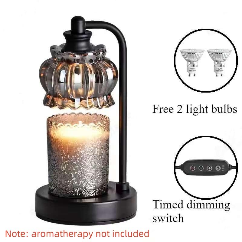 Simple Retro Wax Melting Aromatherapy Lamp Dimming Timing Coffee Shop Home Living Room Bedroom Atmosphere Lighting Decoration