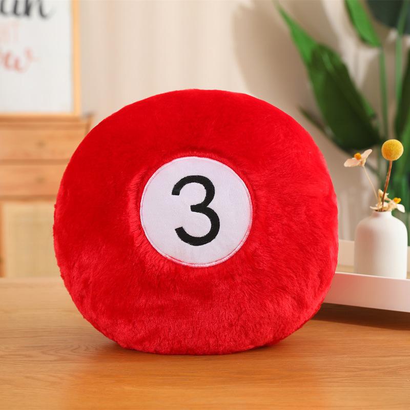 

Creative Black 8 Billiards Throw Pillow Plush Toy Sofa Pillow Cushion Nap Pillow Living Room Ornament Doll 35cm（0.35kg）