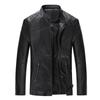 Men's Motorcycle Pu Leather Jacket Slim Fit Zip Up Classic Retro Outwear For All Occasions