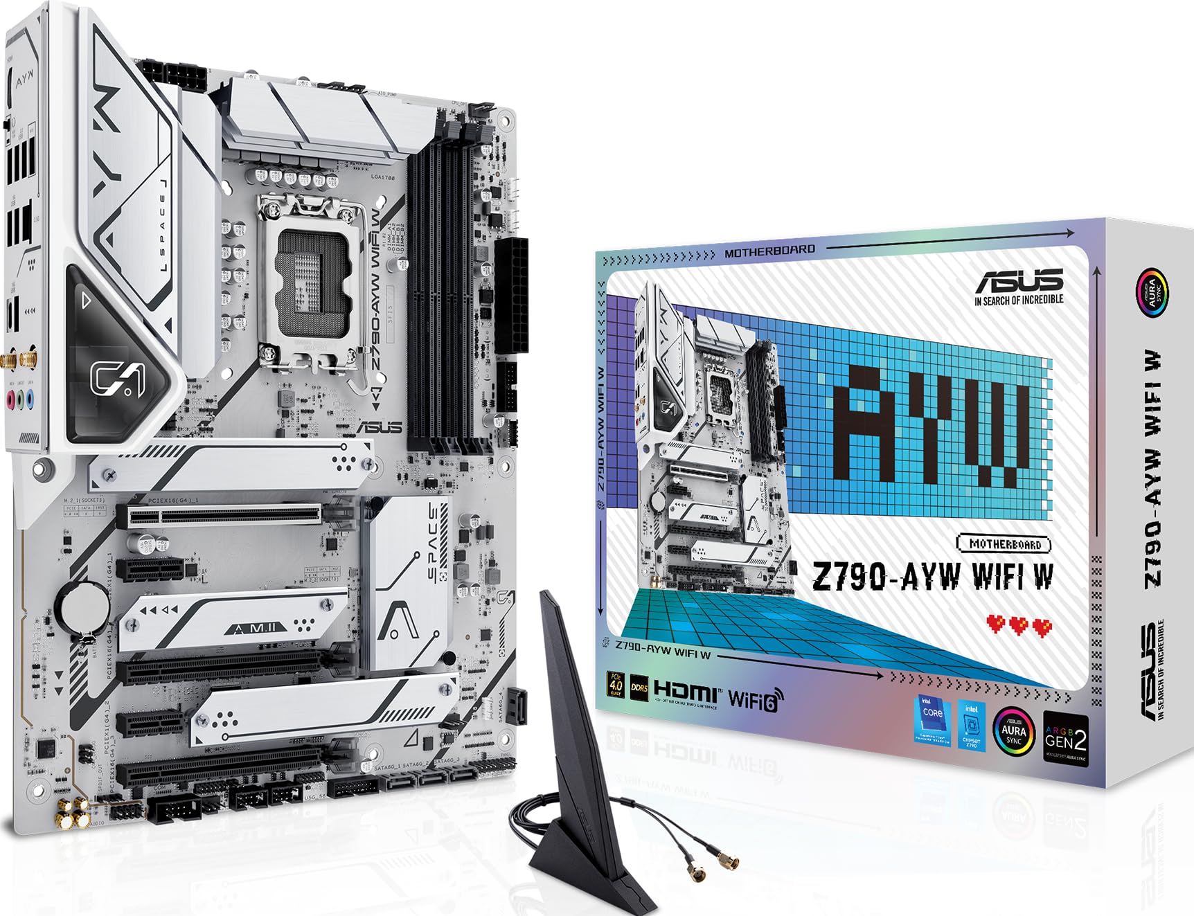 

ASUS WIFI W ЦП покоління Intel LGA1700 Z790 оснащено DDR5 ATX Авторизований дистриб’ютор продукту Z790-AYW 14-та/13-та/12-та материнська плата/побутова чорний