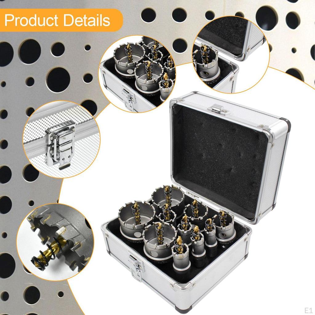 Drill Bit Kit Saw Set Cutter with Storage Box for Steel