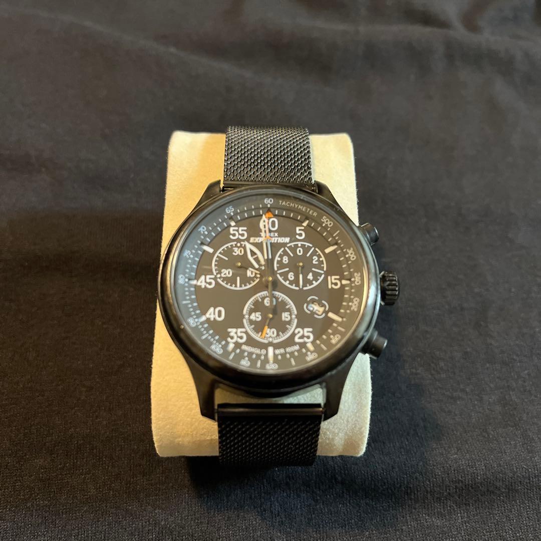 Timex Expedition Black Chronograph Watch