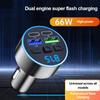 Car Charger Bluetooth 5.0 Car FM Transmitter PD Type-C Dual USB Ambient Player Car MP3 Charger Smartphone Charge