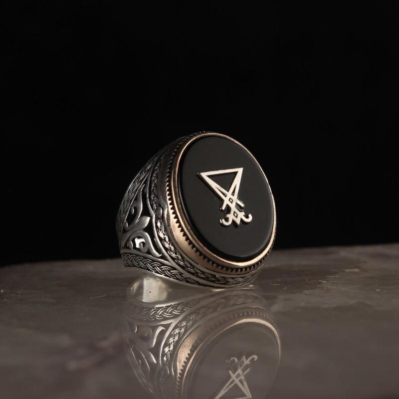 

Roman retro old ring ins fashion business personality men s ring 6