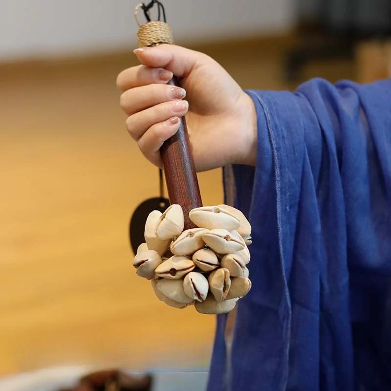 Wind Chimes Natural Seeds Ringing Hand Bell Percussion Rare Musical Instrument Healing Sounds Meditation Accessories