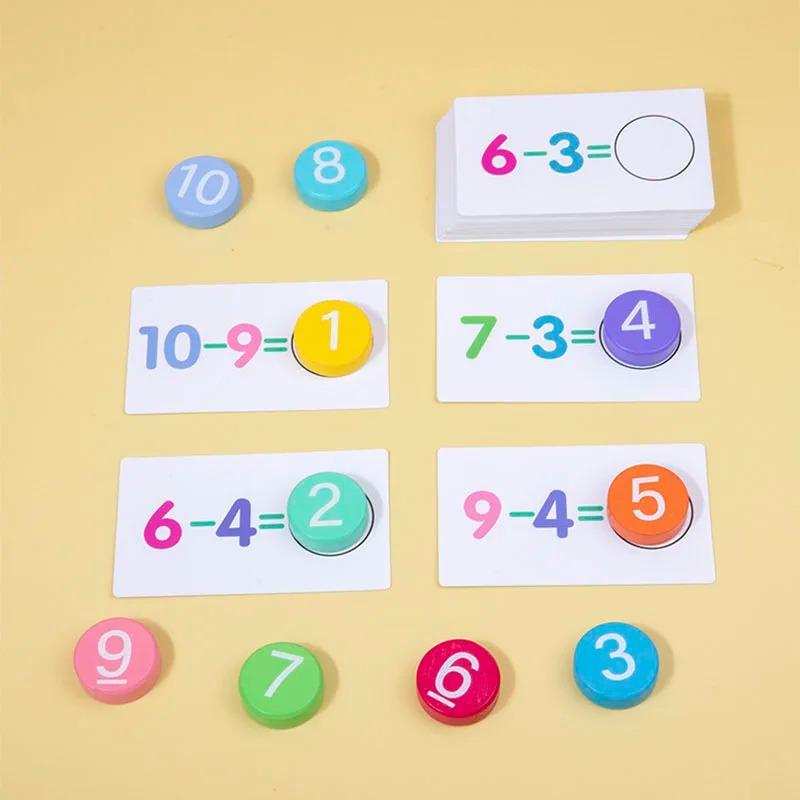 Mathematical Addition Subtractio Cards For Early Childhood Education Cards For Children's Enlightenment And Intellectual Toys
