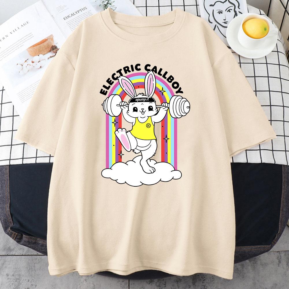 Boy's Band Electric Callboy T-shirts Grunge Style Graphic Printing T Shirt Women/Men Tees Short Sleeve Cotton Soft Tshirt