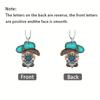 Acrylic Cartoon Colorful Gnome Car Interior Rearview Mirror Decor Pendant Hanging