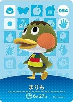 

Карточка amiibo Animal Crossing 1 Marimo Vol. [054]