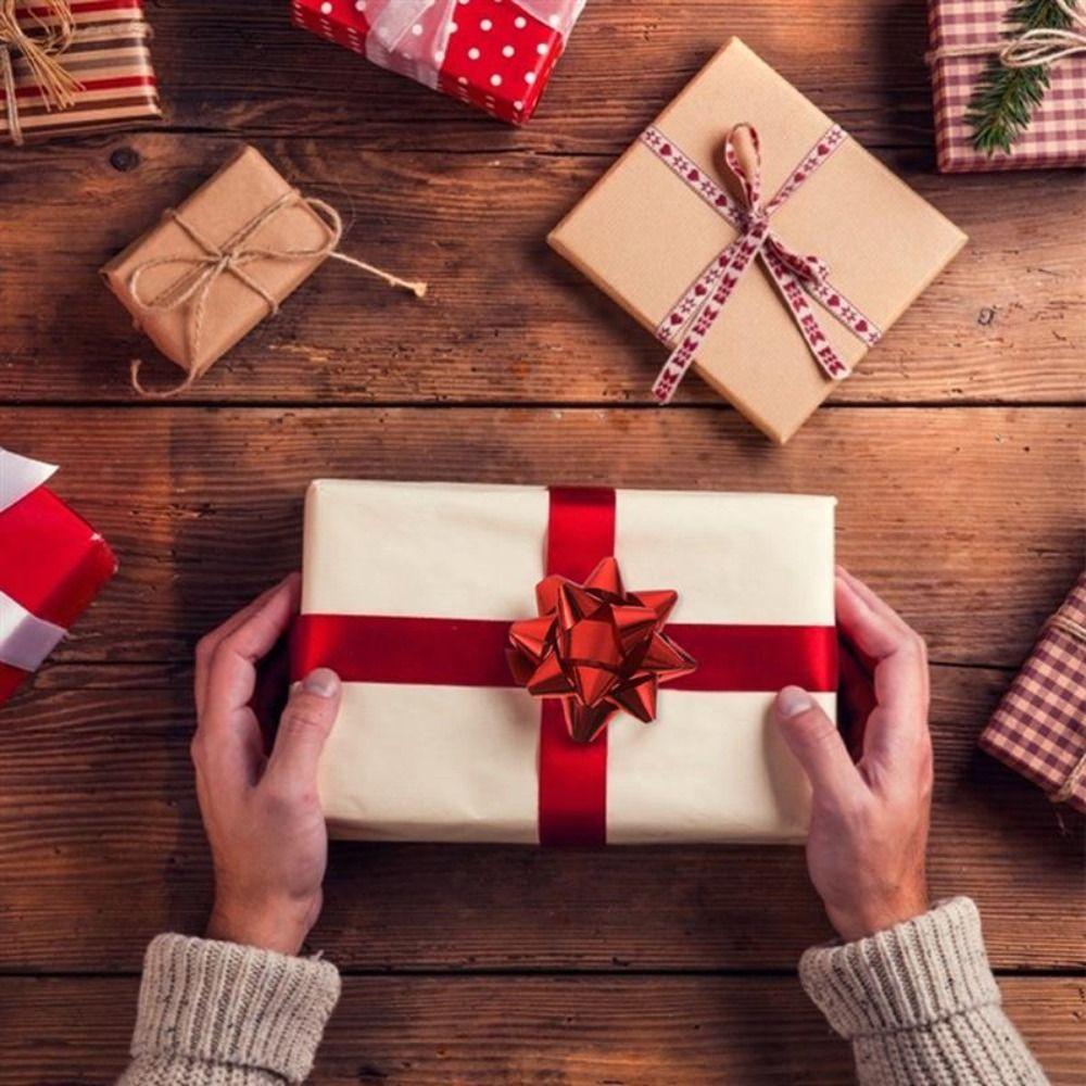 50 Pcs 1 Inch/2 Inch/3 Inch Star Gift Knot Ribbon Christmas Gift Wrapping Gift Box Ribbon Wedding