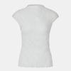 Pleats Me Sheer High Neck Pleated Sleeveless Eptsm126011