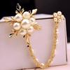 Brooch Pin, Lapel Badge with Double Fixed Safety Pin And Magnetic Buckle, Imitation Pearl Flower Decor Suit Brooch for Suits Coats Dresses Neck