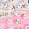 60/240PCS Cartoon bow tie glasses cat head creative handmade DIY cream glue resin accessories accessories jewelry materials