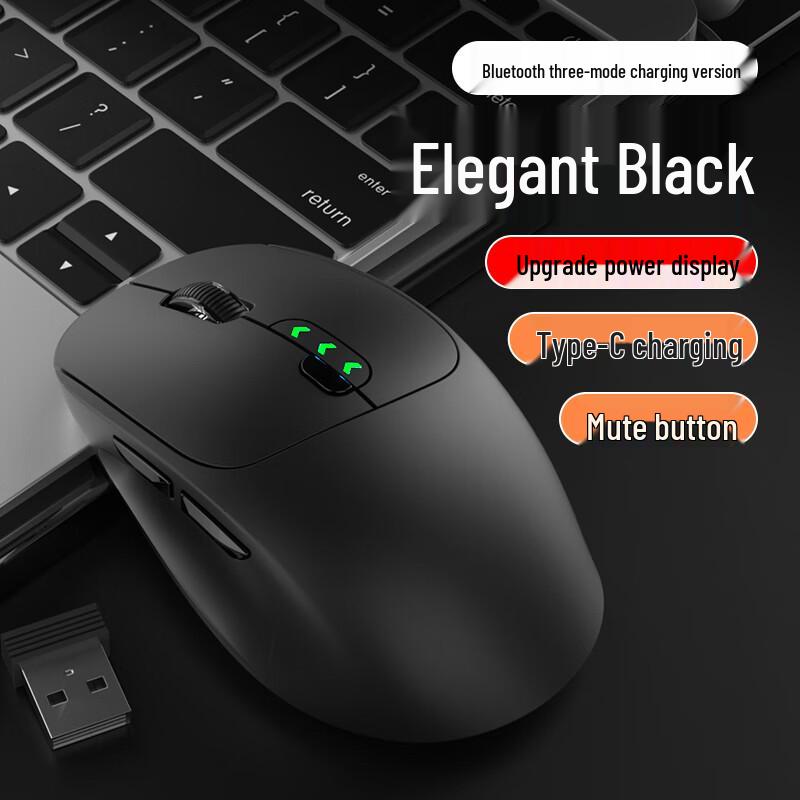 YouShi Type-C Wireless Bluetooth Dual-Mode Rechargeable Mouse