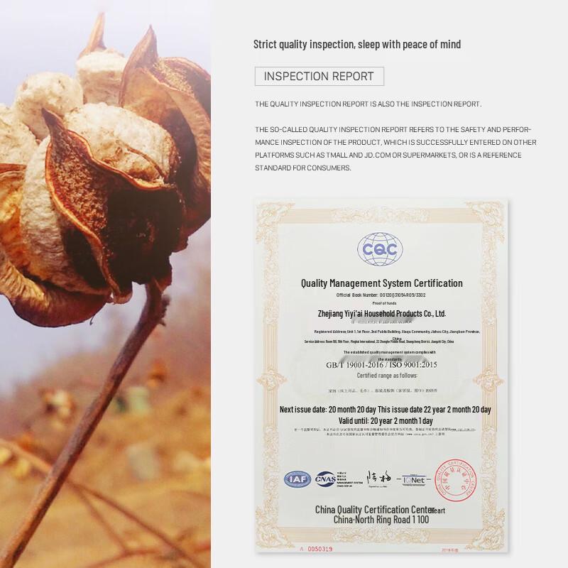 CHANSI Ecological Cotton Soybean Fiber Spring/Autumn Quilt