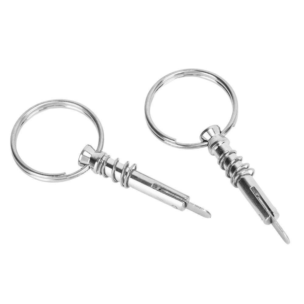 2PCS 316 Stainless Steel Quick Release Pin Corrosion Resistant Bimini Top Pin for Ship Building