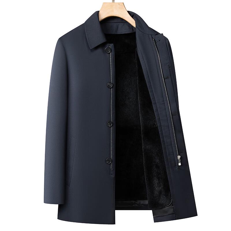 IMAGINEX Men's Premium Wool Blend Mid-Length Down Parka