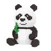 Linkgo Panda Mini Bouwblokjes Creatief DIY Bamboe Model Micro Bakstenen Figuurtjes Speelgoed voor Kinderen Verjaardagscadeau