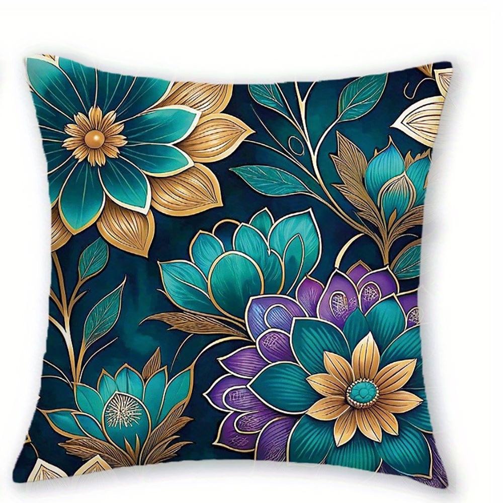 Exquisite Floral-Printed Pillowcases: Enhance Your Space with Enchanting Designs Sofa cushion cover home room decoration