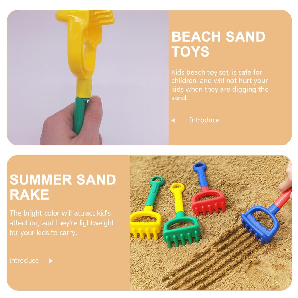 8 szt. foremek do piaskownicy letnie grabie plażowe zabawki dinozaury dla maluchów do zabawy