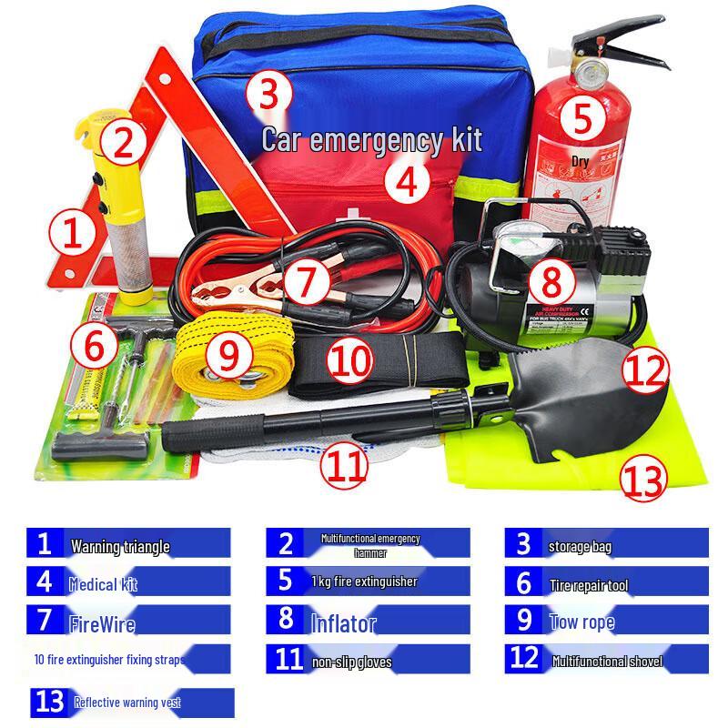 Tri-polar TP5028 Car Emergency Tool Kit