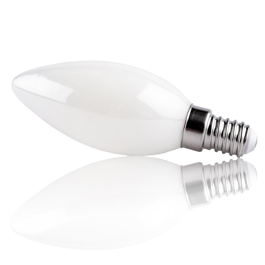10X Led Bulb E14 Candle B35 2.2W 470Lm = 40W 4000K Neutral 360° Filament Class A Lumiled