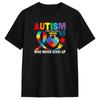Unisexs Autism Never Gives Up T Shirt  Cotton Clothes Awesome Short Sleeve Round Neck Tee Shirt Original TShirts