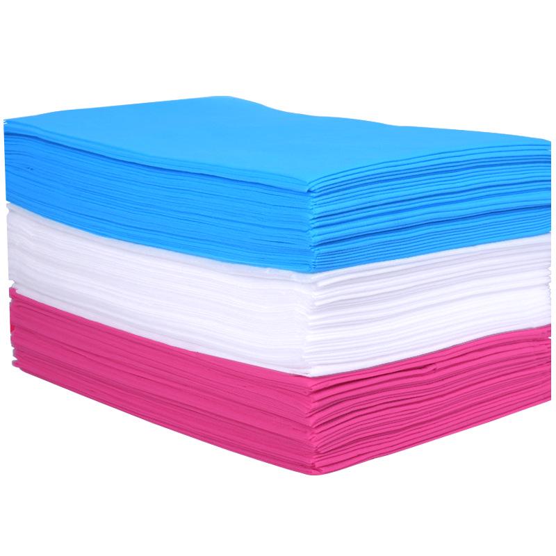 Thick Disposable Non-Woven Waterproof & Oilproof Bed Sheets with Face Hole for Salons