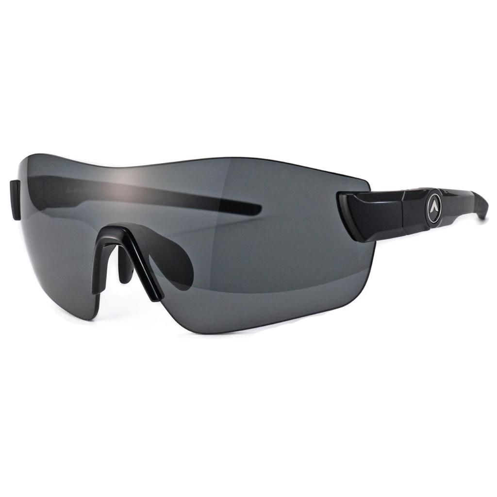 Ochelari de soare sport Afit Ochelari de soare polarizați Rimless FIT MASTER Creează-ți potrivirea ideală Black Black Smoke Bărbați mat/polarizați AF-804-C1