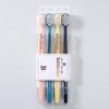 HAONIU Adult Soft Bristle Wide-Head Toothbrush 3-Pack