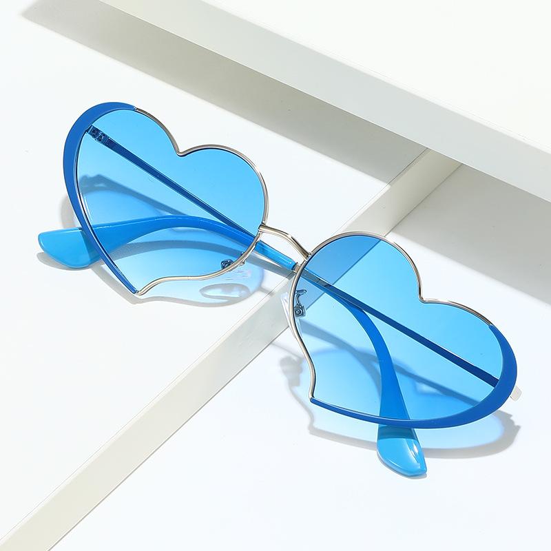 Heart Shape Y2K Sunglasses European and American Style Irregular Peach Heart Sunglasses UV400 Protection Unisex