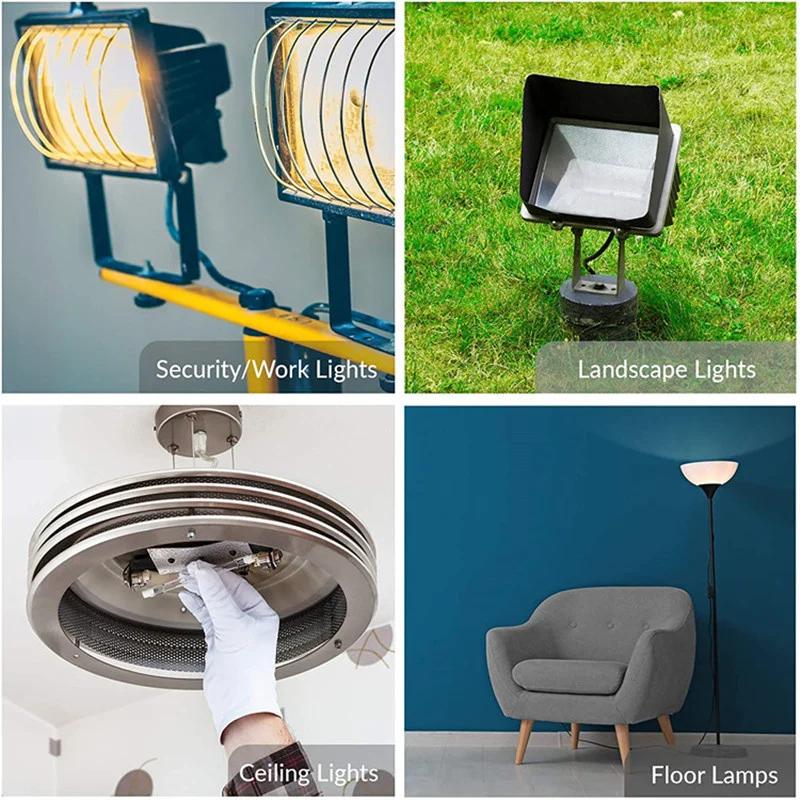 Bulk Pack 5/10/50PCS J118 LED Glass Tube COB Light Bulbs High Power Corn Lamp 100W-1000W Halogen Replacement for Home Lighting