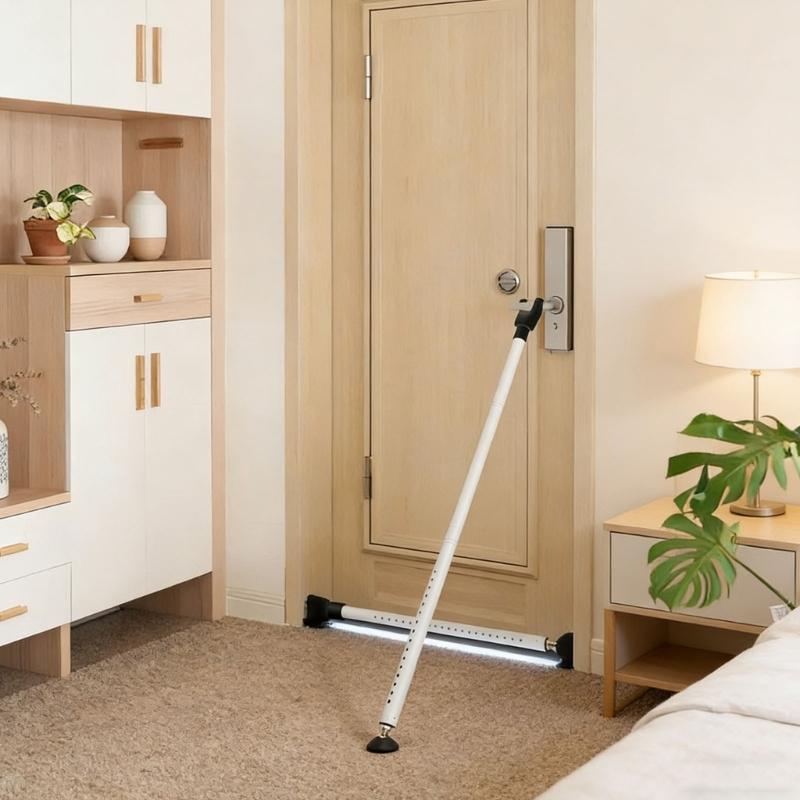 Heavy Type Carbon Steel Adjustable Door Security Bar for Protecting in Apartments Hotel and Residential Entrances