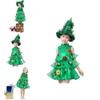Cute Girls Christmas Tree Outfit For New Year Photos Celebrations