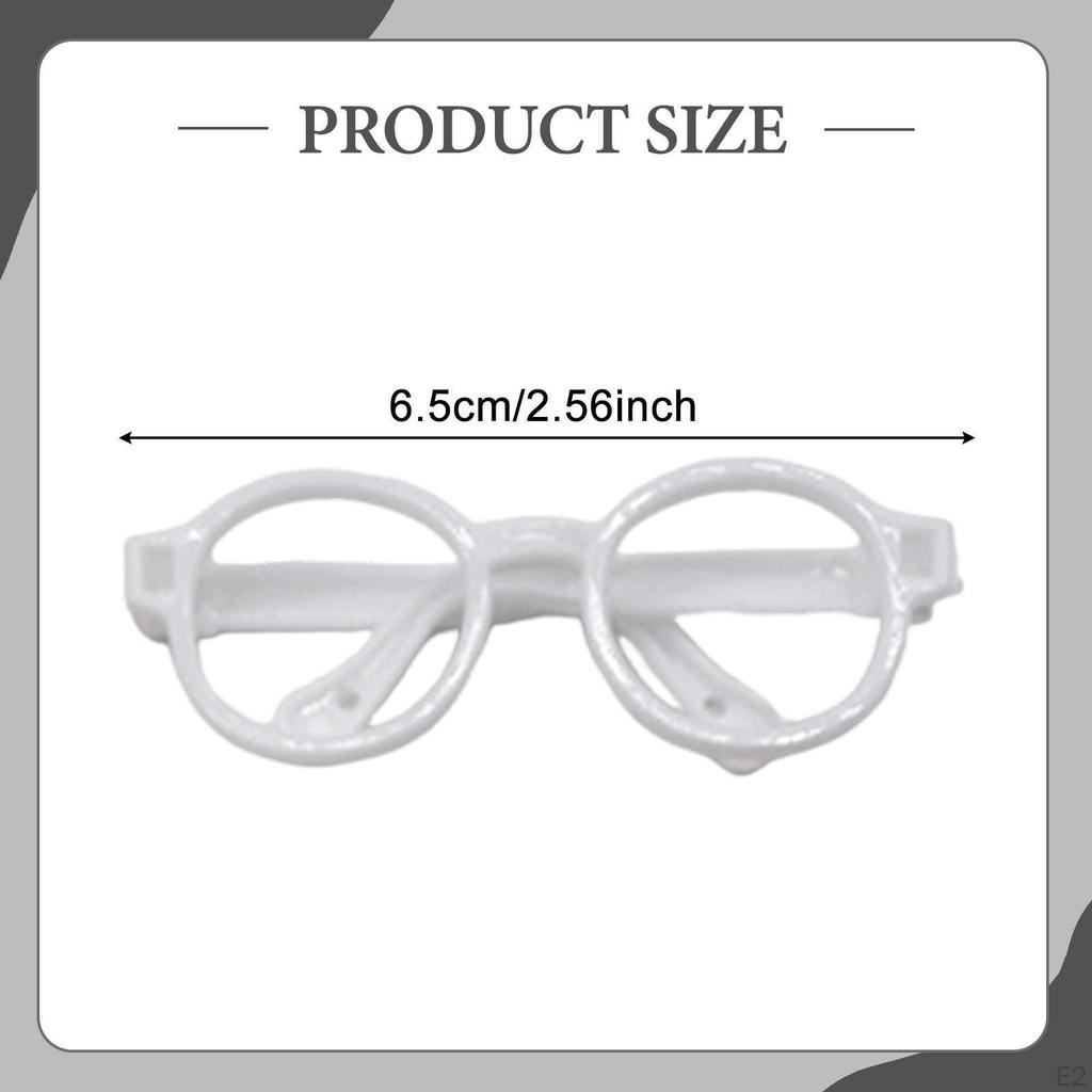 Doll Glasses Costume Accessories Eyewear Figure Dress up Eyelgasses for Pretend Play