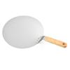 Stainless Steel Pizza Peel with Wooden Handle - Kitchen Baking Tool