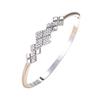 Fashionable Diamond-shaped Full Zirconium  Temperament and Versatile Light Luxury Bracelet