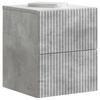 Wall Mounted Nightstand 2 pcs Concrete Grey 33 x 34.5 x 40 cm